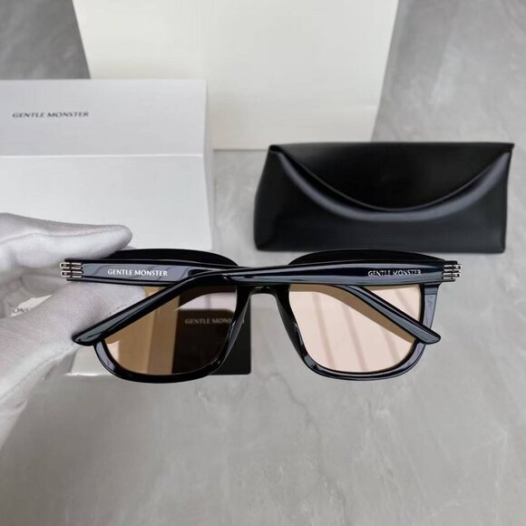 Gentle Monster Statement Square Frame Sunglasses Brown Lens main image 9